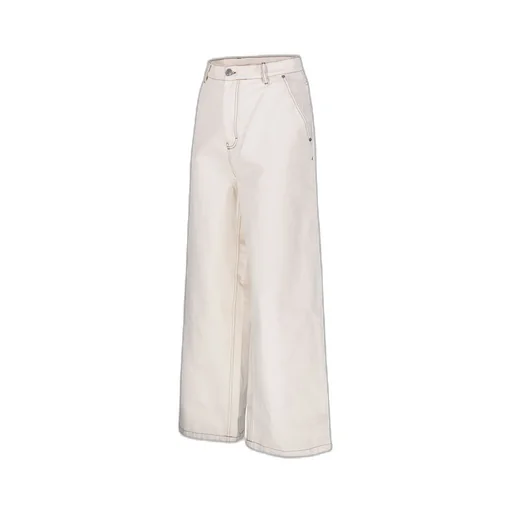 Logo Patch Wide Leg Jeans