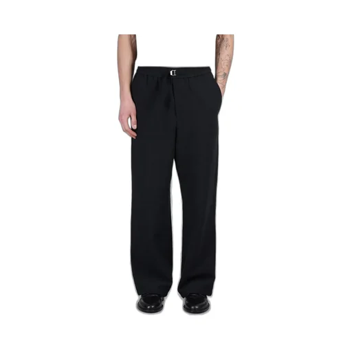 Logo Plaque Straight Leg Trousers