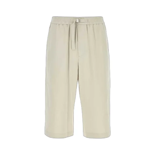 Logo Plaque Belted Shorts