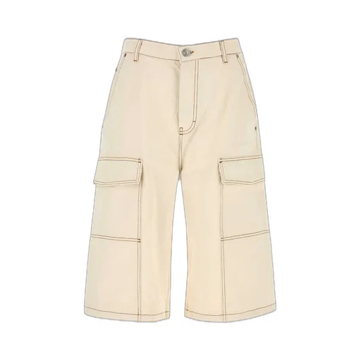 Wide-Leg Cargo Shorts