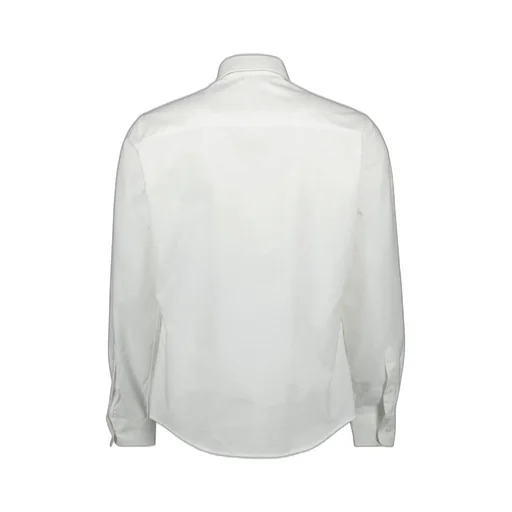 Ami Paris Logo Embroidered Curved Hem Shirt