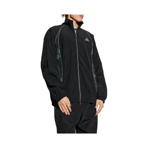 Logo Embroidered Zipped Windbreaker