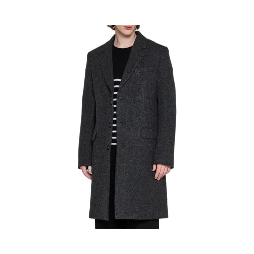 Single-Breasted Midi Coat