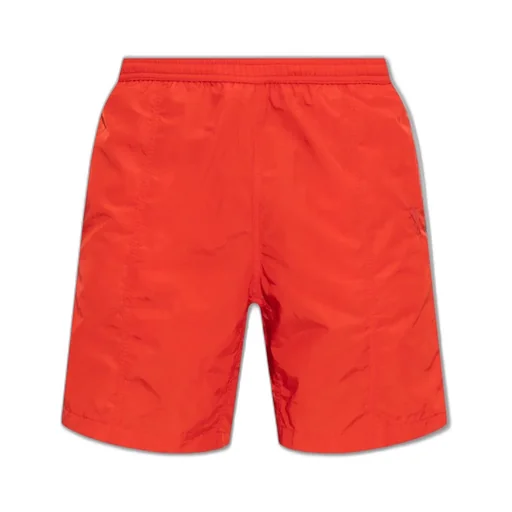 Logo-Embroidered Elasticated Waistband Swim Shorts
