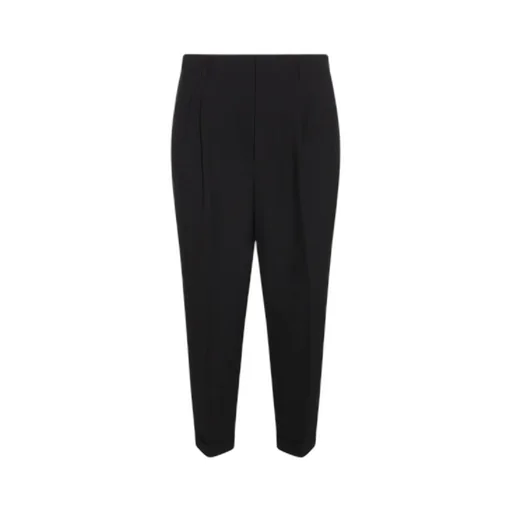 Pressed Crease Cropped Trousers