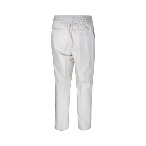 Elastic Waist Straight Leg Trousers