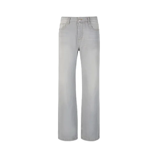 Logo Patch Straight-Leg Jeans