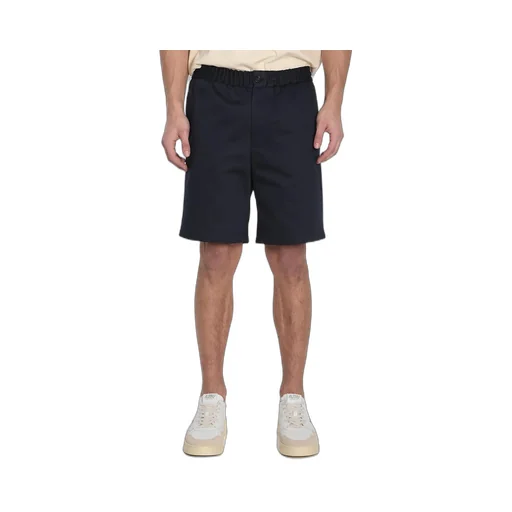 Elastic Waist Bermuda Shorts