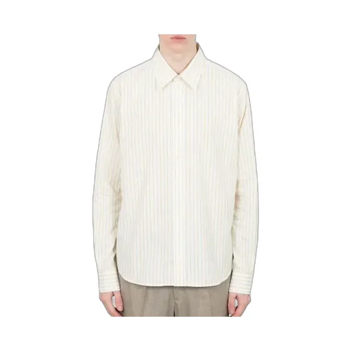 Striped Curved Hem Shirt