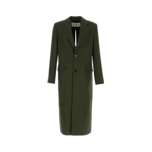 Single Breasted Back-Slit Long Coat
