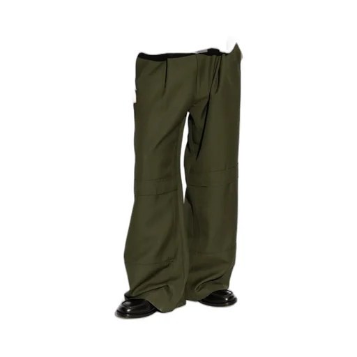Belted Loose-Fit Trousers