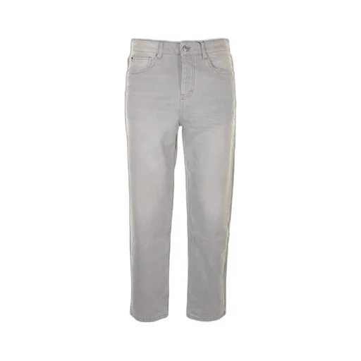 Distressed Straight-Leg Jeans