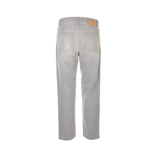 Distressed Straight-Leg Jeans