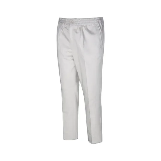 Elastic Waist Straight Leg Trousers
