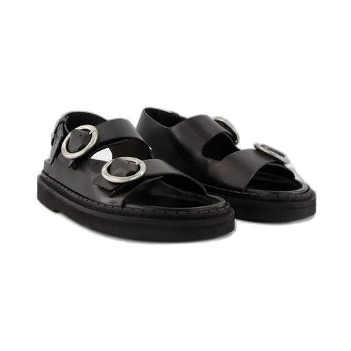 Buckle Detailed Fussbet Sandals