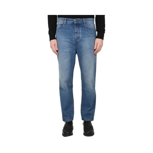 Logo Patch Tapered-Leg Jeans