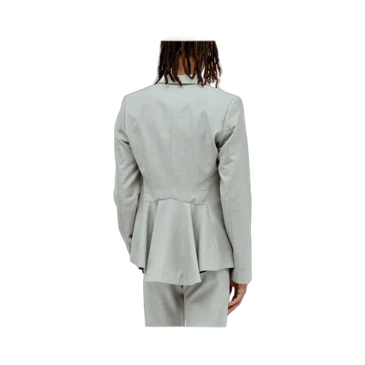 Peplum Cut Away Single Breasted Blazer