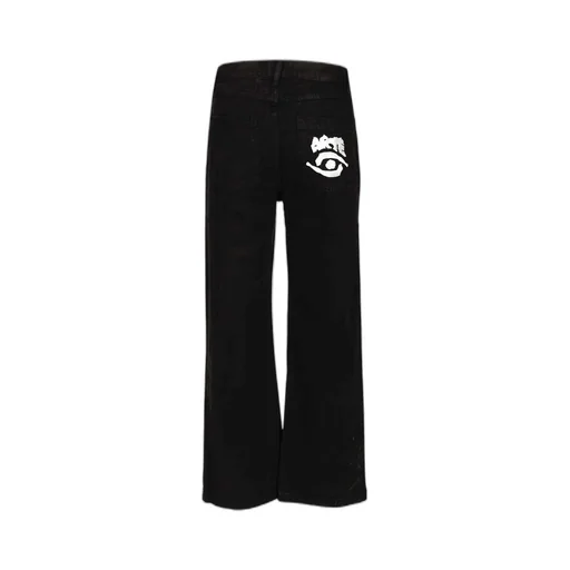 Embroidered Tapered Jeans