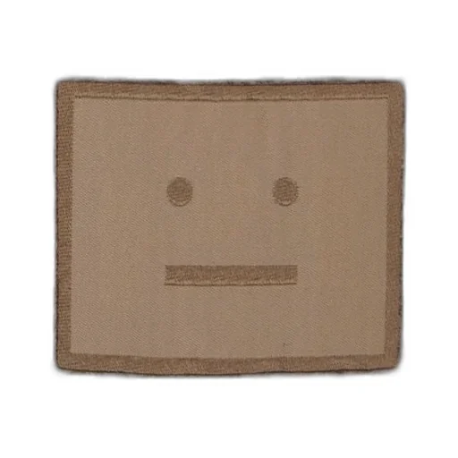 Face Patch Ribbed Beanie