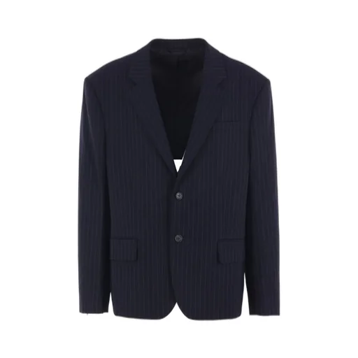Single-Breasted Striped Blazer