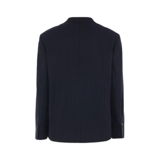 Single-Breasted Striped Blazer