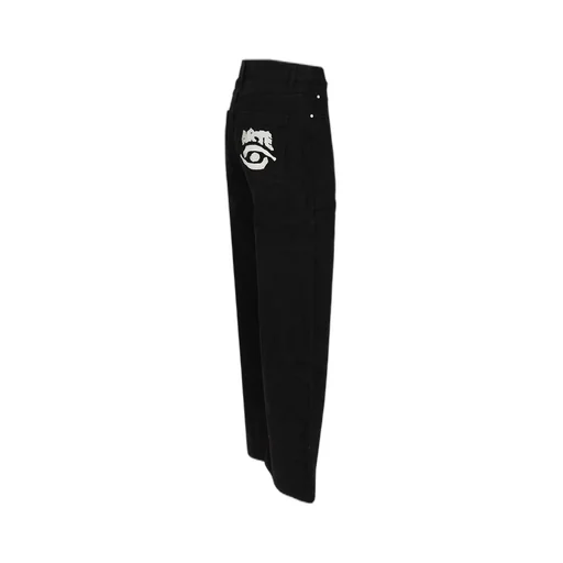 Embroidered Tapered Jeans
