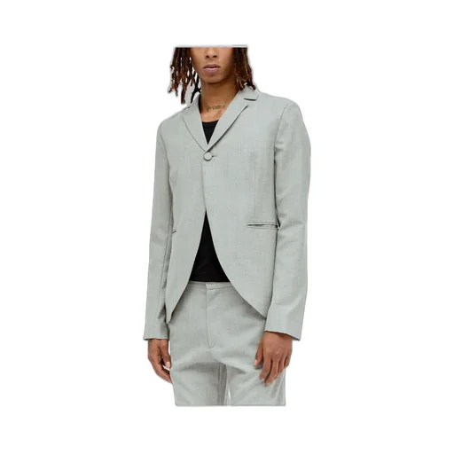 Peplum Cut Away Single Breasted Blazer