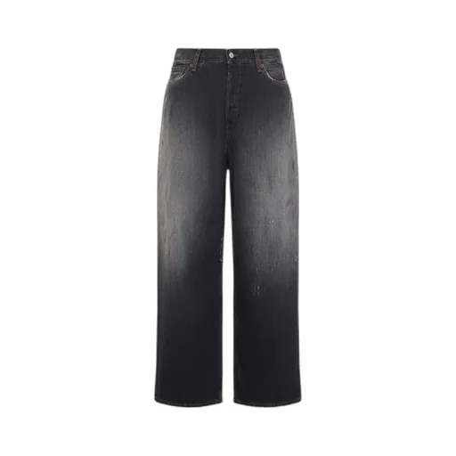 Logo Patch Wide-Leg Jeans