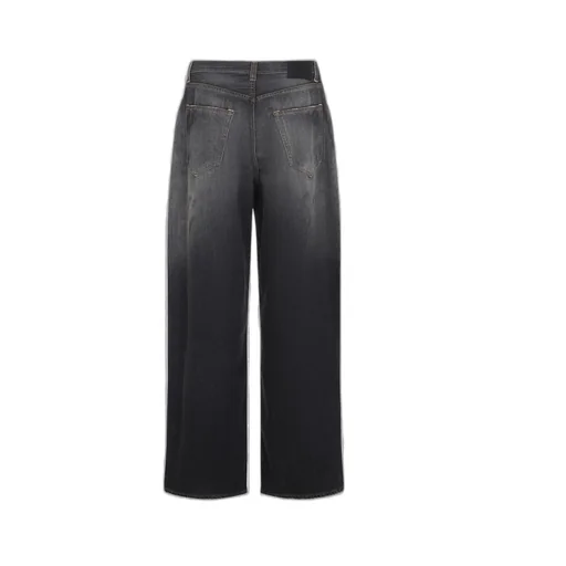 Logo Patch Wide-Leg Jeans