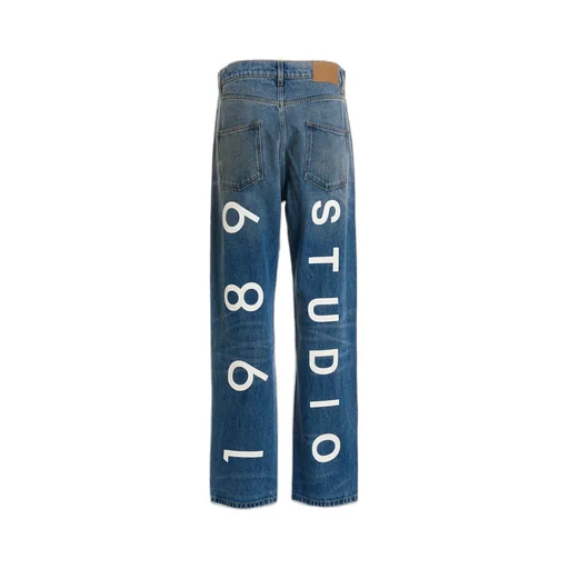 Graphic Print Jeans