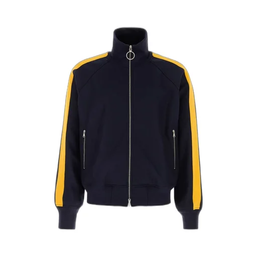 Side Band Zip-Up Sweater