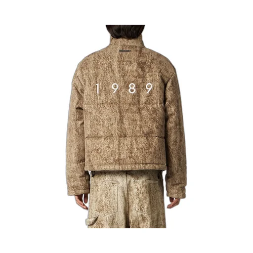 Textured High-Neck Coat