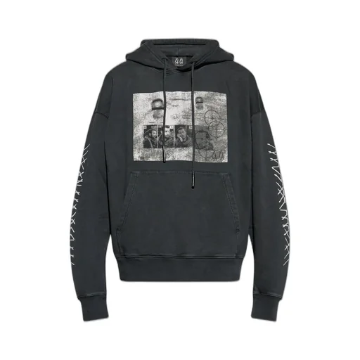 Graphic Printed Drawstring Hoodie