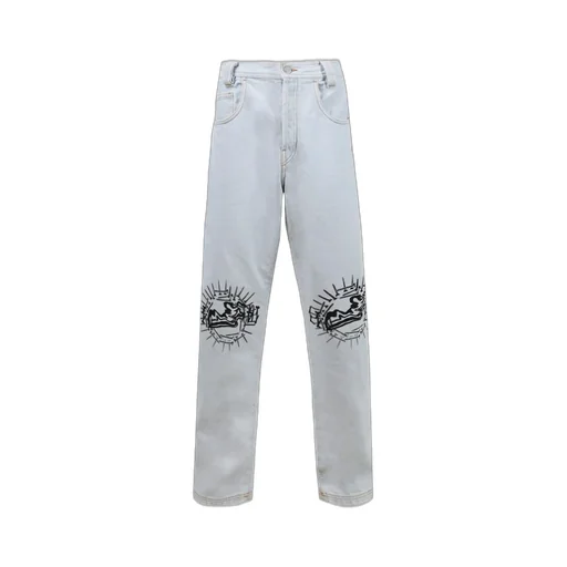 Straight Light Denim Jeans