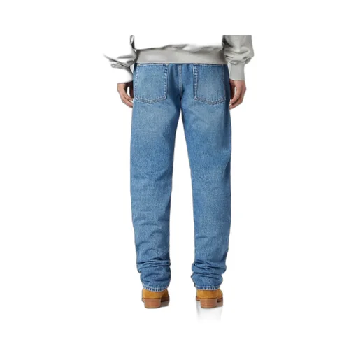 Distressed Straight-Leg Jeans