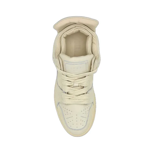 Padded-Panelled Lace-Up Sneakers