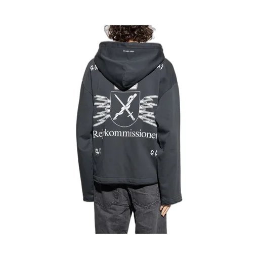 Graphic Zip-Up Sweater