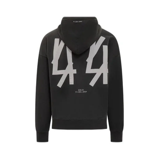 Faded Graphic Print Drawstring Hoodie