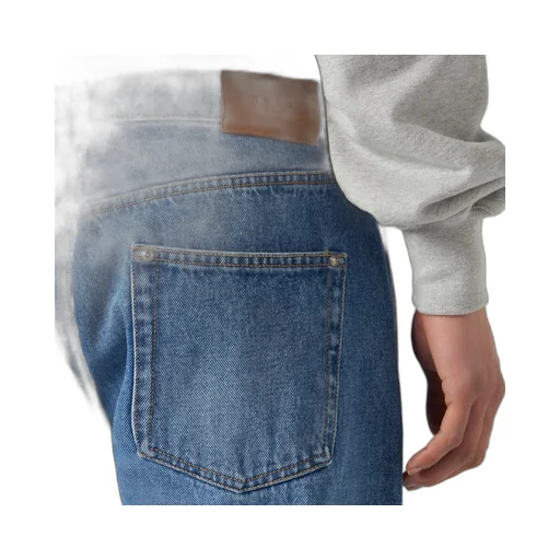 Distressed Straight-Leg Jeans