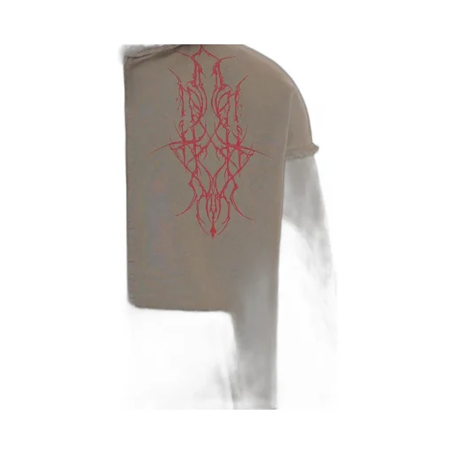 Graphic Zip-Up Sweater