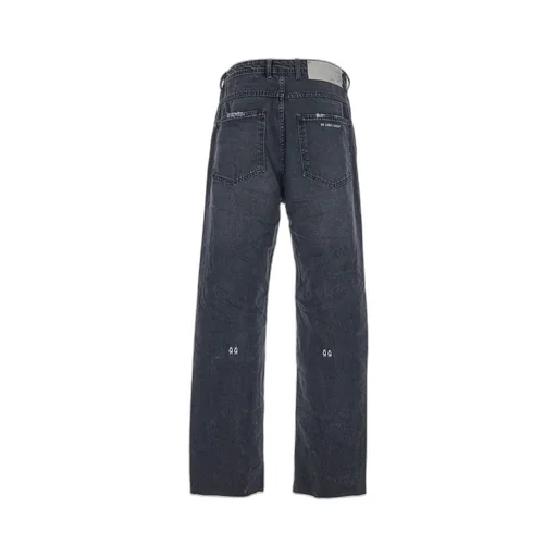 Embroidered Straight-Leg Jeans