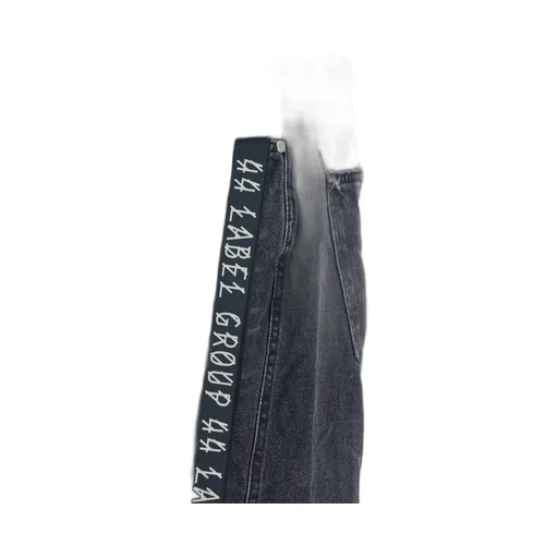 Embroidered Straight-Leg Jeans