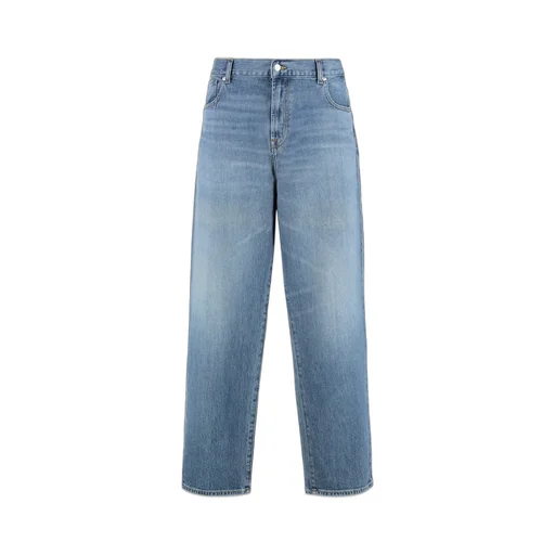 Mid-Rise Straight-Leg Jeans