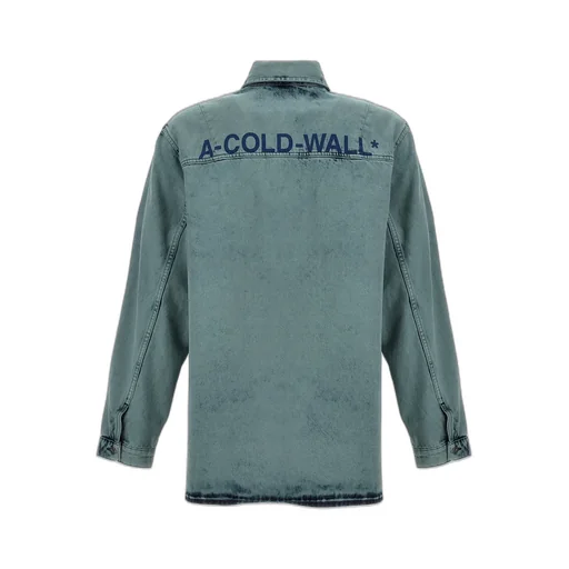 Logo Print Denim Shirt