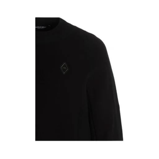 Logo Plaque Mockneck Sweater