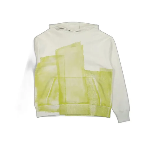 Abstract-Print Long Sleeved Hoodie