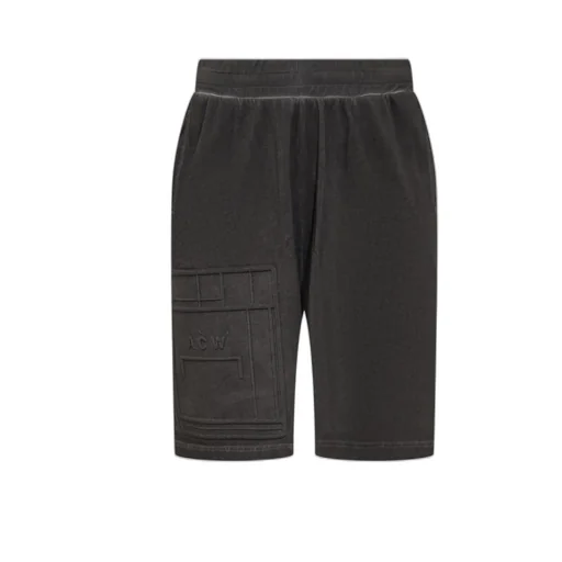 Logo Debossed Straight Leg Shorts