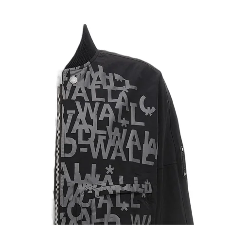 Zip-Up Long-Sleeved Bomber Jacket