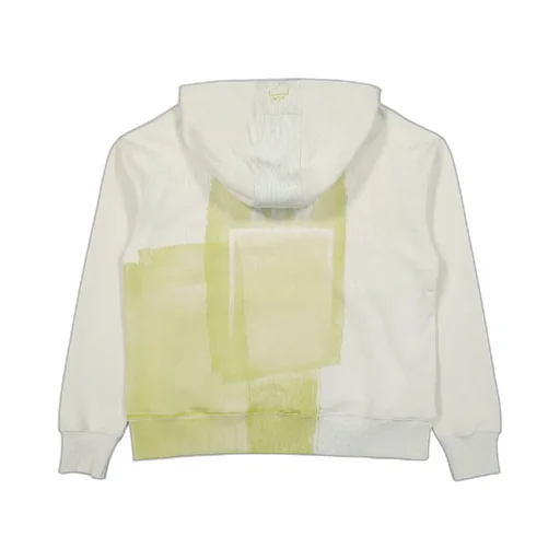 Abstract-Print Long Sleeved Hoodie