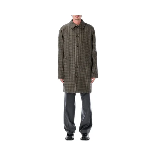 Long-Sleeved Buttoned Coat